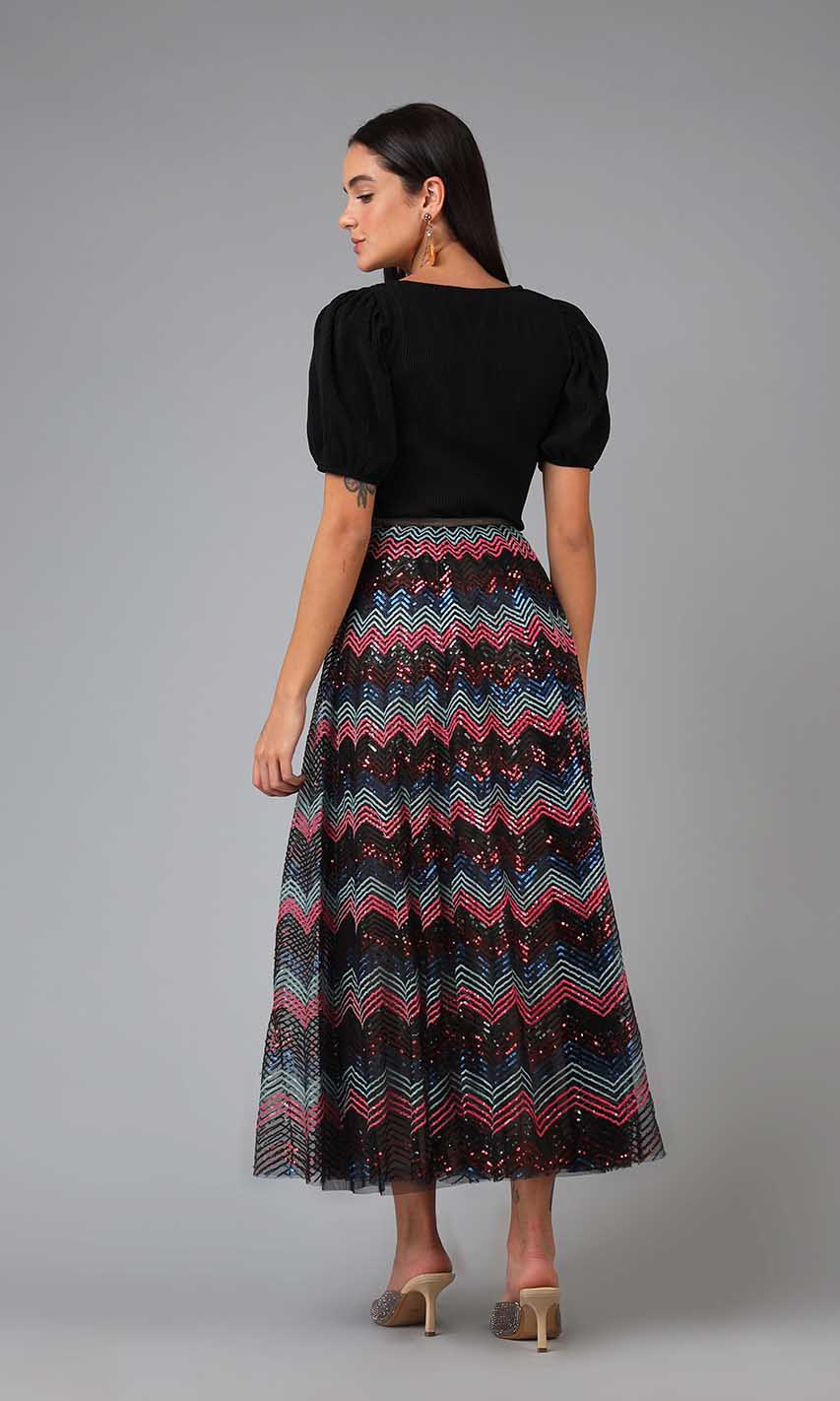 Reyna Sequin Skirt