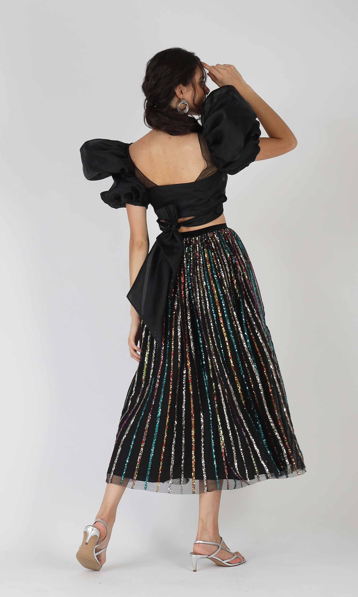 Gloria Metallic Skirt