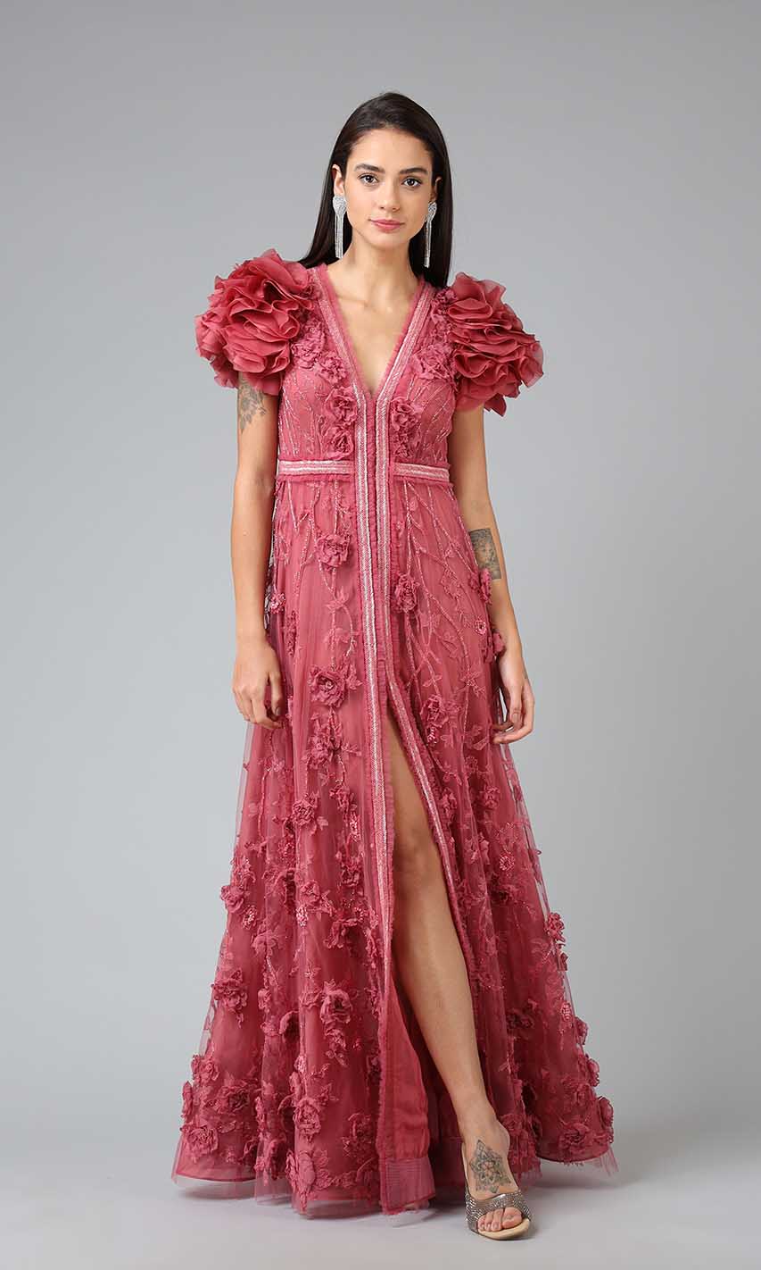 Vera Embroidered Gown