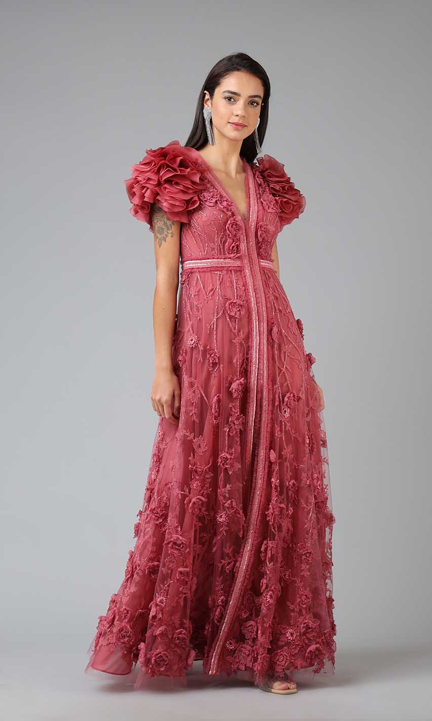 Vera Embroidered Gown