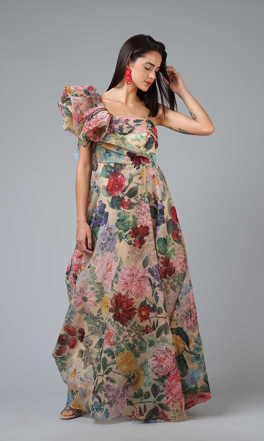 Margaret Floral Gown