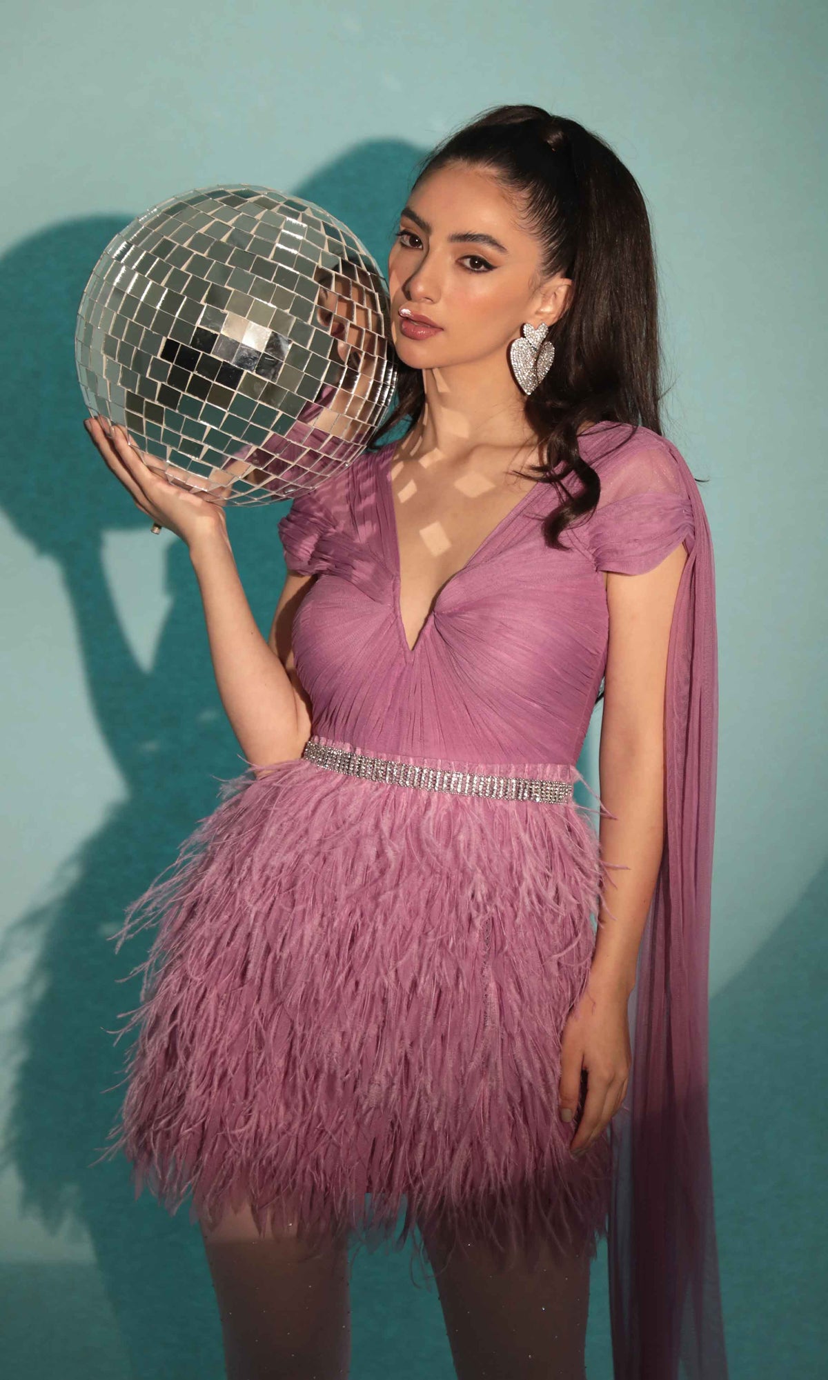 Helena Mini Feather Dress