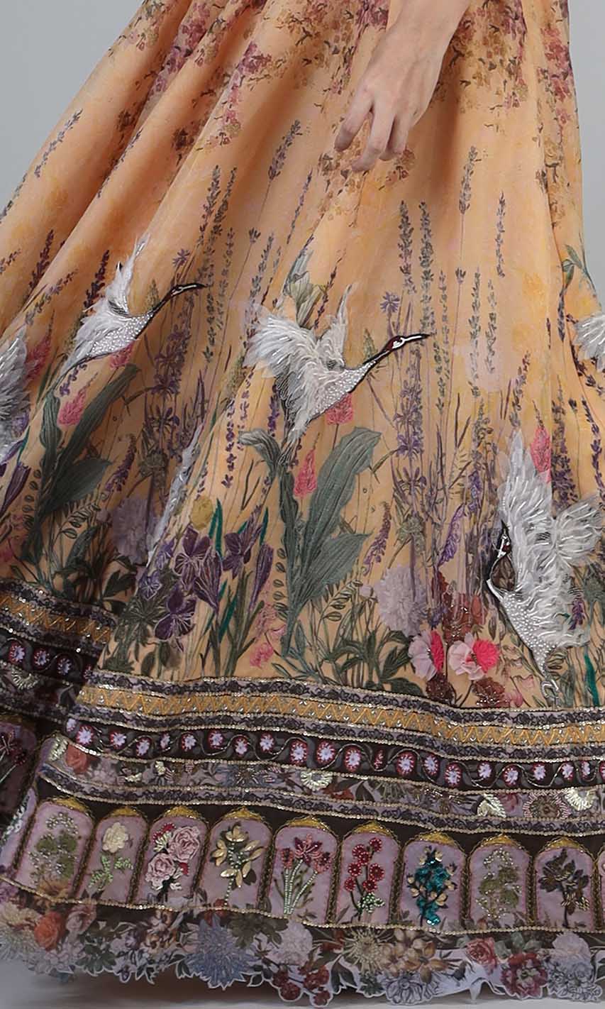 Print meets embroidery