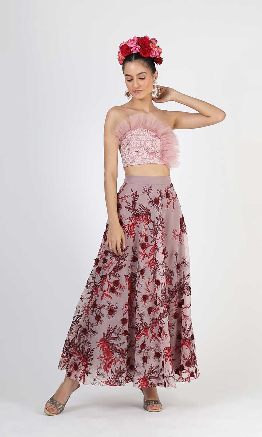 Paola Rose Skirt