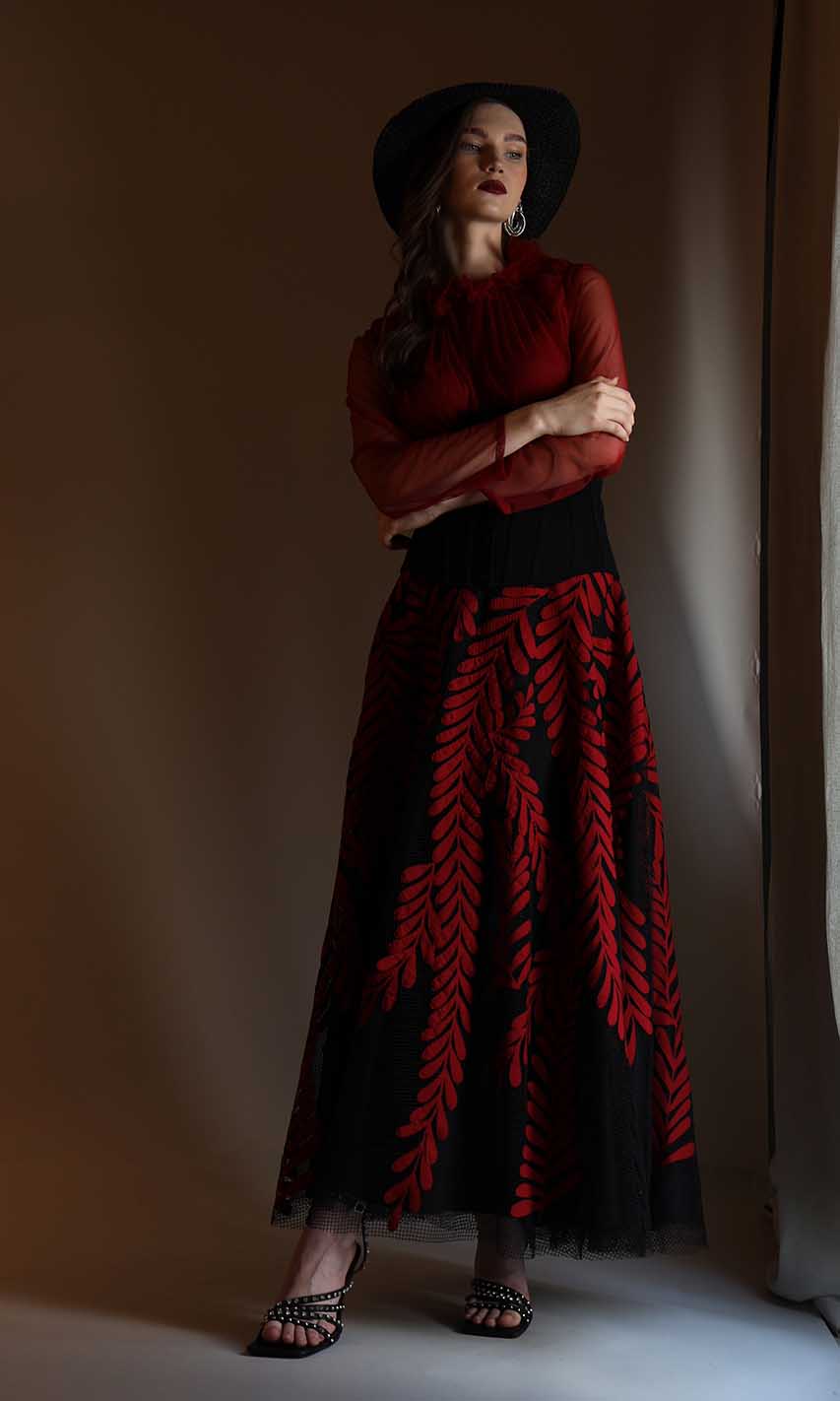 Saisha Applique Skirt
