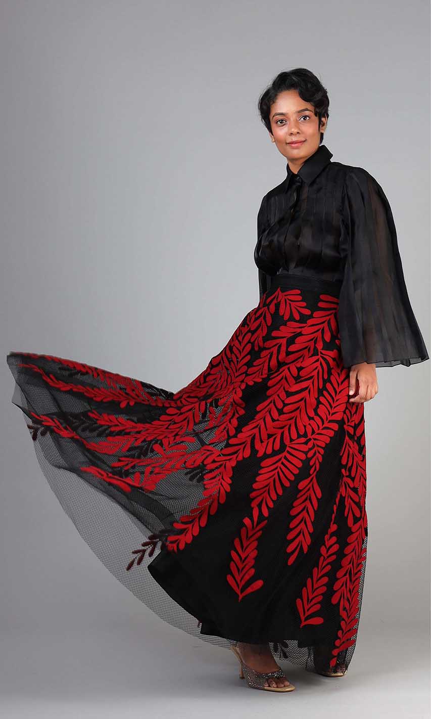 Saisha Applique Skirt