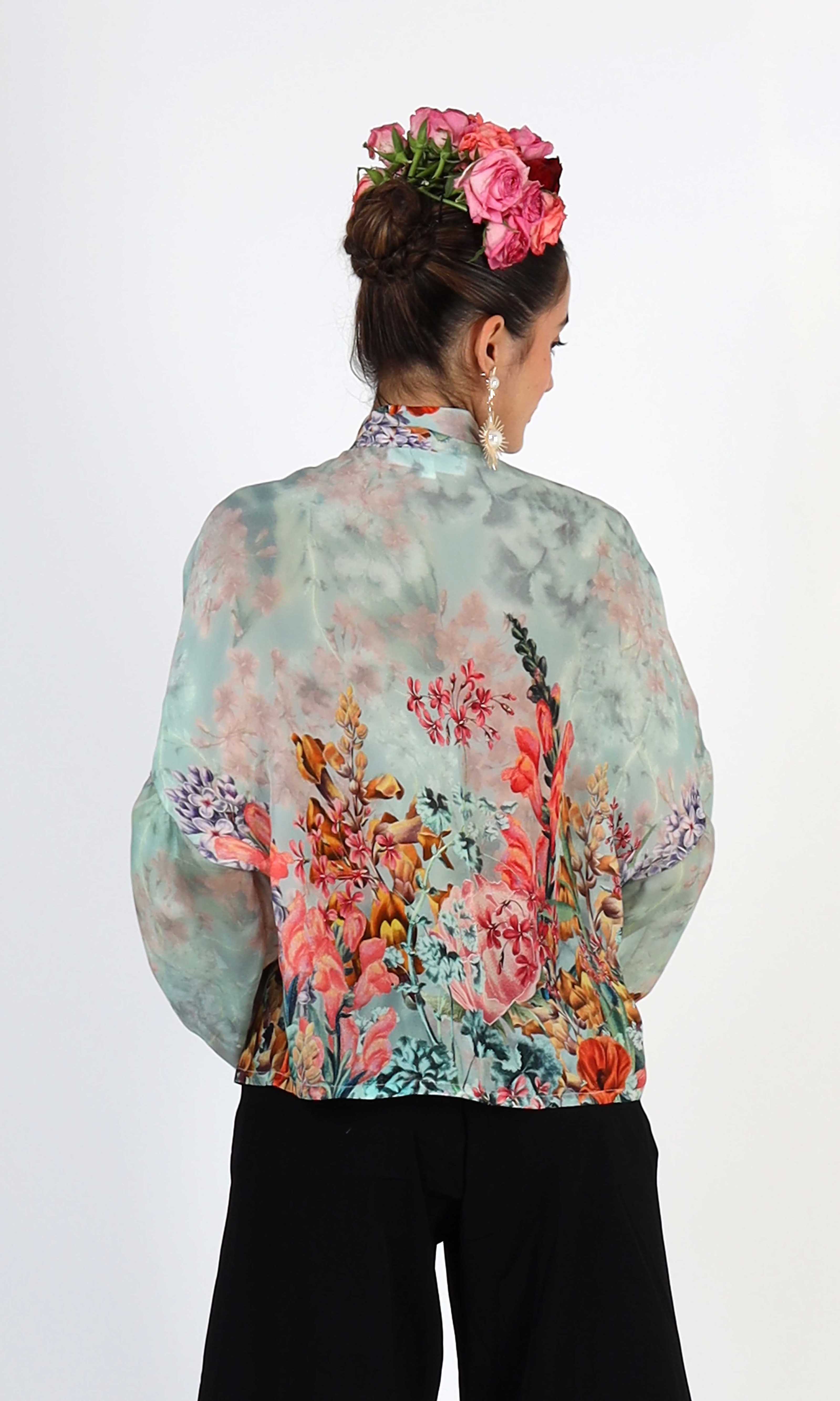 A bold floral print