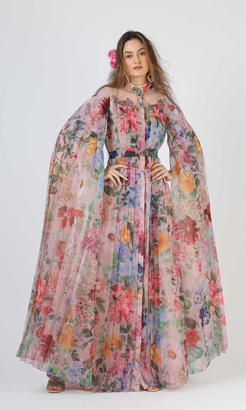 Nicola Pleated Gown