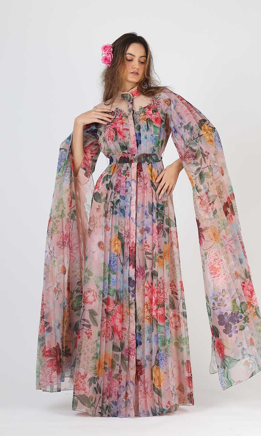 Nicola Pleated Gown