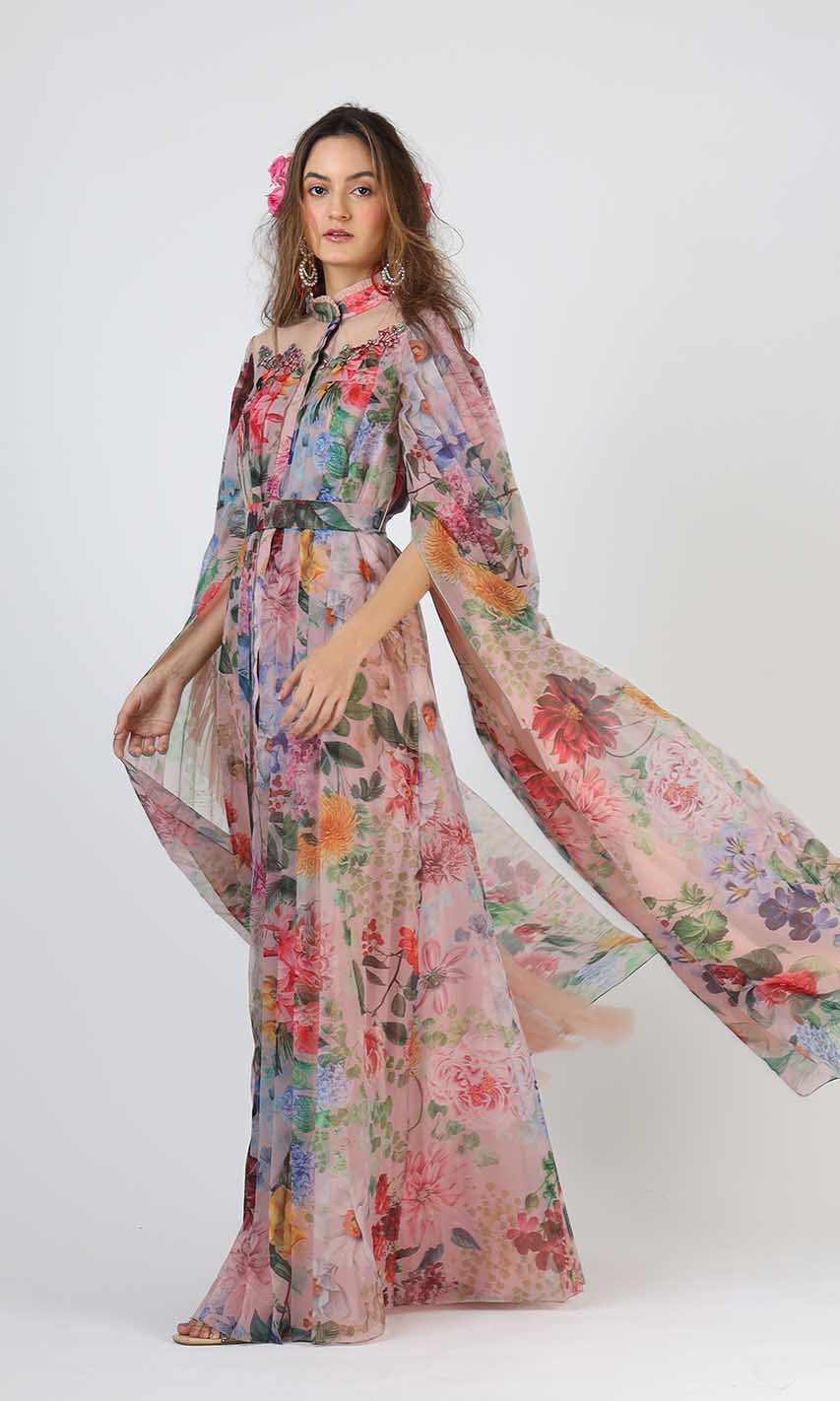 Nicola Pleated Gown