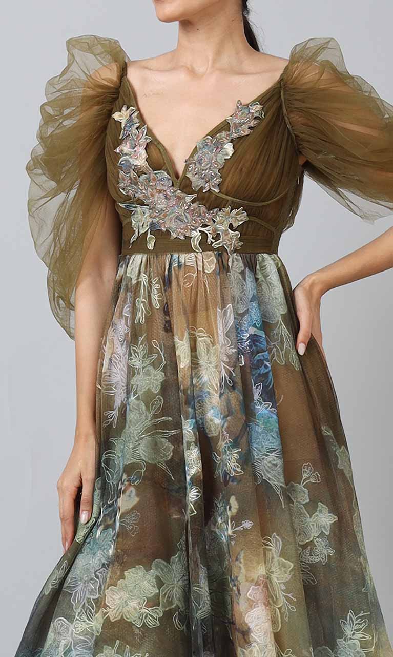 Florals on tulle