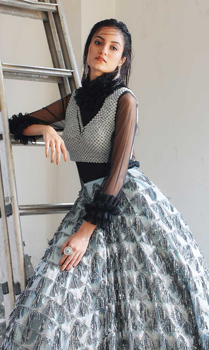 Modern Whimsical Lehenga Set