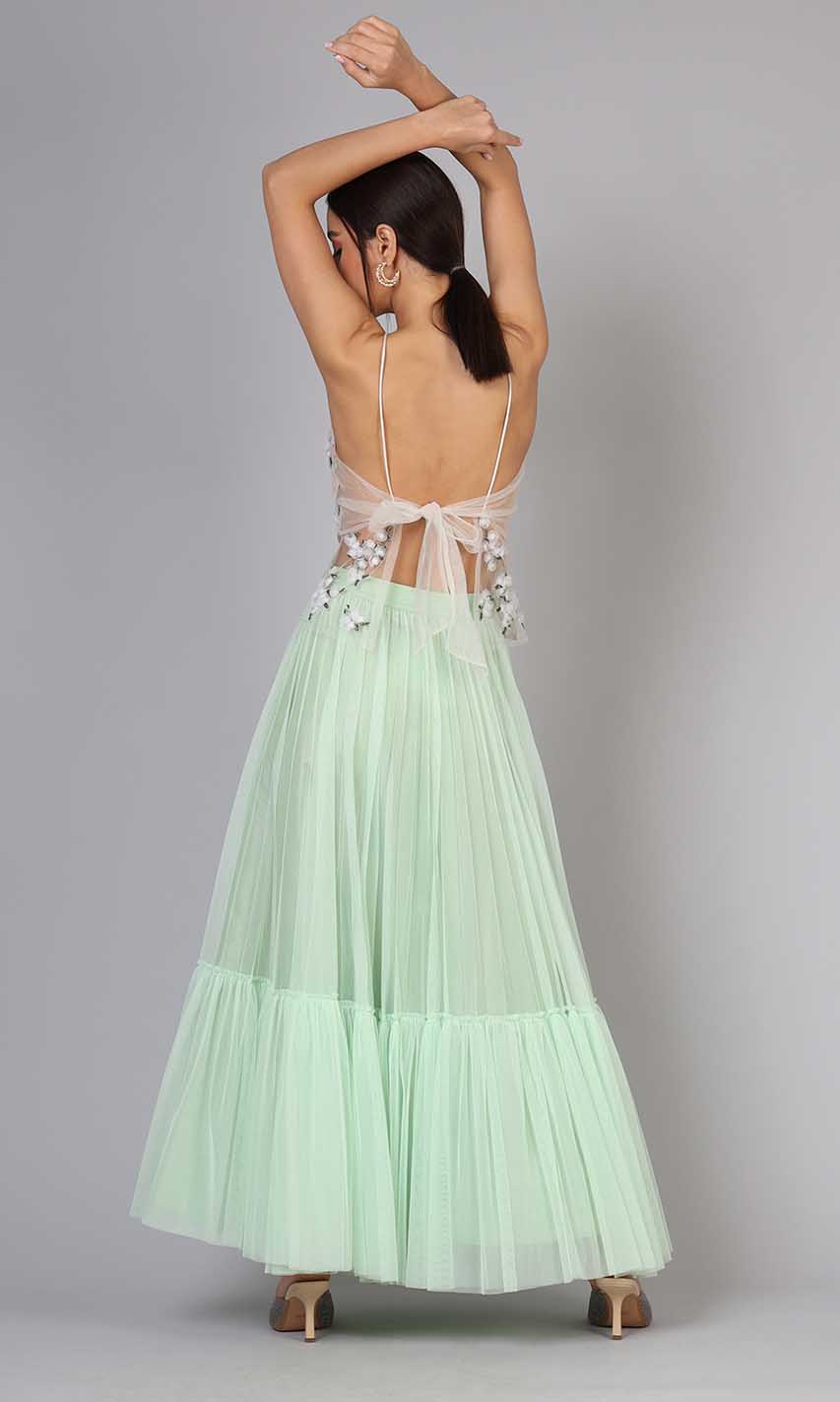 Claire Tulle Skirt (Mint)