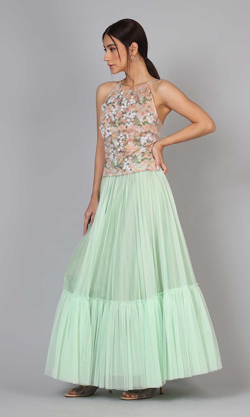 Claire Tulle Skirt (Mint)